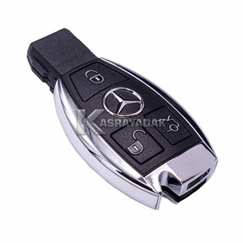 قاب ریموت بنز کروم دو باطری